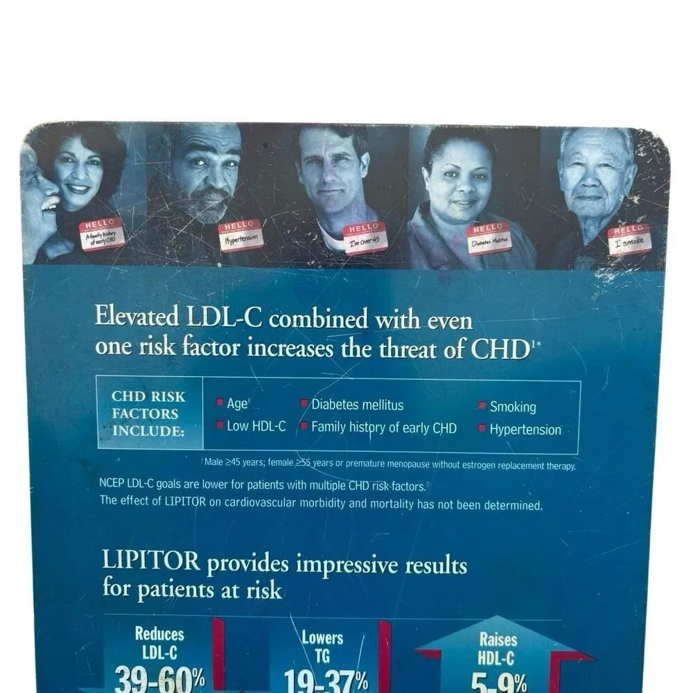 Lipitor Pharmaceutical Advertising Clipboard